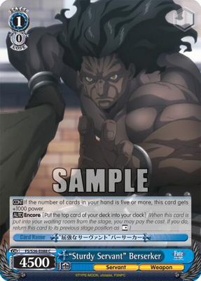 &quot;Sturdy Servant&quot; Berserker - Fate/stay night [Unlimited Blade Works] Vol. II (FS/S36) Fate/stay night [Unlimited Blade Works] Vol. II