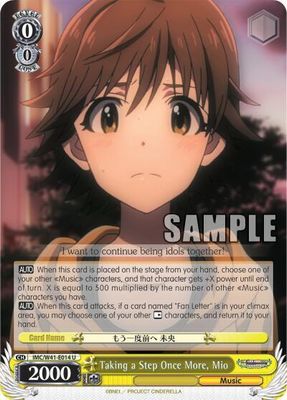 Taking a Step Once More, Mio - The iDOLM@STER Cinderella Girls (IMC/W41) The iDOLM@STER Cinderella Girls