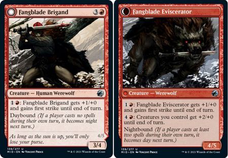 Fangblade Brigand | Bladefang Eviscerator 139/277 - Innistrad: Midnight Hunt Singles (Español)