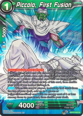 Piccolo, First Fusion - BT17-067 - Rare Foil UW Series 8: Ultimate Squad Foil Singles