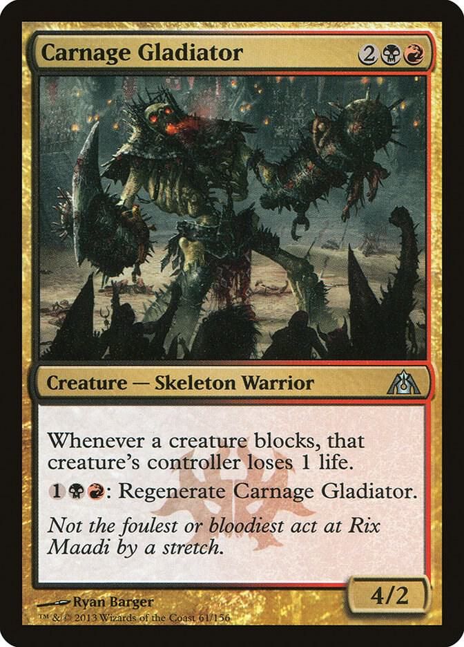 Carnage Gladiator -61/156 Dragon&#39;s Maze (DGM) Dragon&#39;s Maze