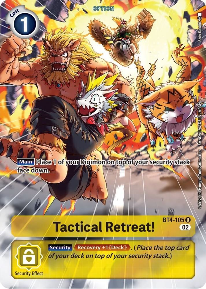 Tactical Retreat! (Alternate Art) - Starter Deck 14: Beelzemon Advanced Deck Set (ST-14) Starter Deck 14: Beelzemon Advanced Deck Set