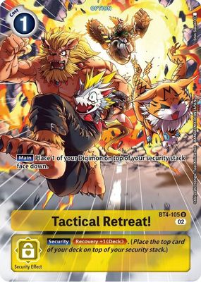 Tactical Retreat! (Alternate Art) - Starter Deck 14: Beelzemon Advanced Deck Set (ST-14) Starter Deck 14: Beelzemon Advanced Deck Set
