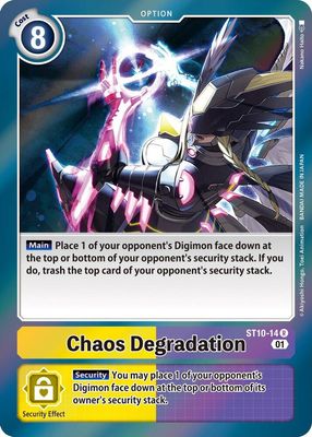 Chaos Degradation - Starter Deck 10: Parallel World Tactician (ST-10) Starter Deck 10: Parallel World Tactician