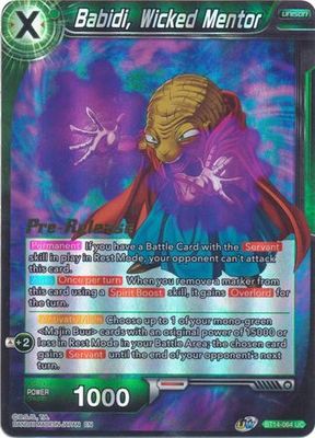 Babidi, Wicked Mentor - BT14-064 - Pre-Release Promo Cross Spirits Pre-Release Promos