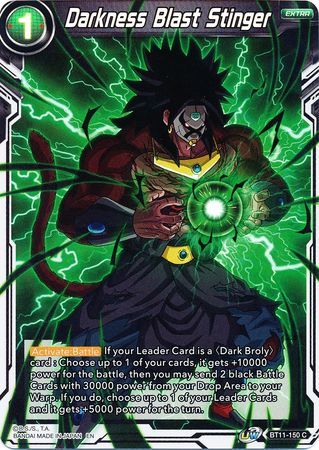 Darkness Blast Stinger - BT11-150 - Foil Common UW Series 2: Vermilion Bloodline Foil Singles