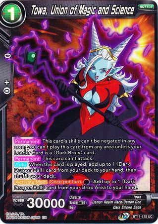 Towa, Union of Magic and Science - BT11-139 - Foil Uncommon UW Series 2: Vermilion Bloodline Foil Singles
