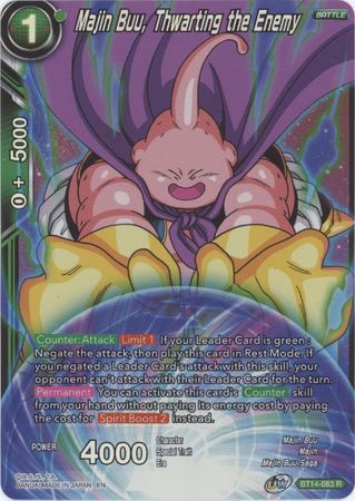 Majin Buu, Thwarting the Enemy - BT14-083 - Rare Foil UW Series 5: Cross Spirits Foil Singles
