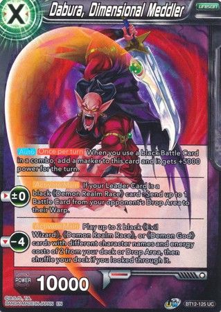 Dabura, Dimensional Meddler - BT12-125 - Uncommon Foil UW Series 3: Vicious Rejuvenation Foil Singles