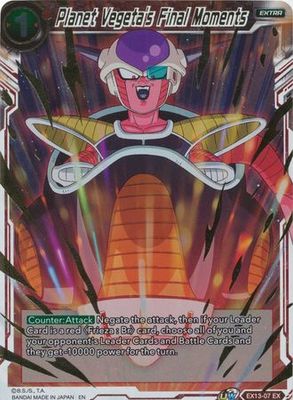 Planet Vegeta&#39;s Final Moments - EX13-07 - Expansion Rare Foil Dragon Ball Super: Special Anniversary Box 2020 Foil Singles