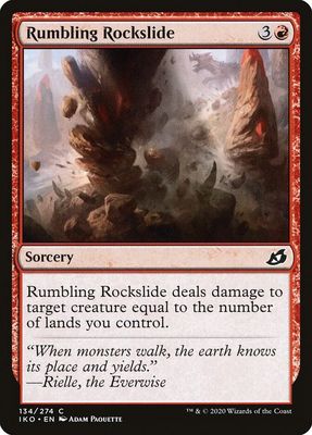 Rumbling Rockslide 134/274 - Ikoria: Lair of Behemoths (IKO) (Español)