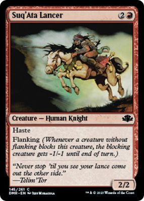 Suq&#39;Ata Lancer 145/261 - Dominaria Remastered (DMR) (Español)
