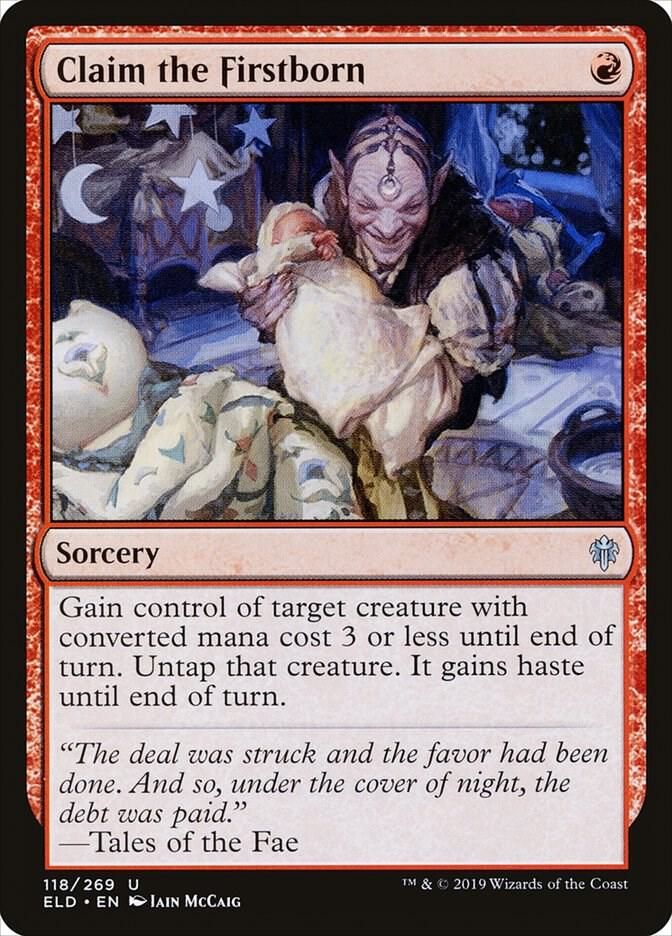 Claim the Firstborn 118/269- Throne of Eldraine (ELD) Throne of Eldraine