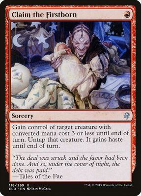 Claim the Firstborn 118/269- Throne of Eldraine (ELD) Throne of Eldraine