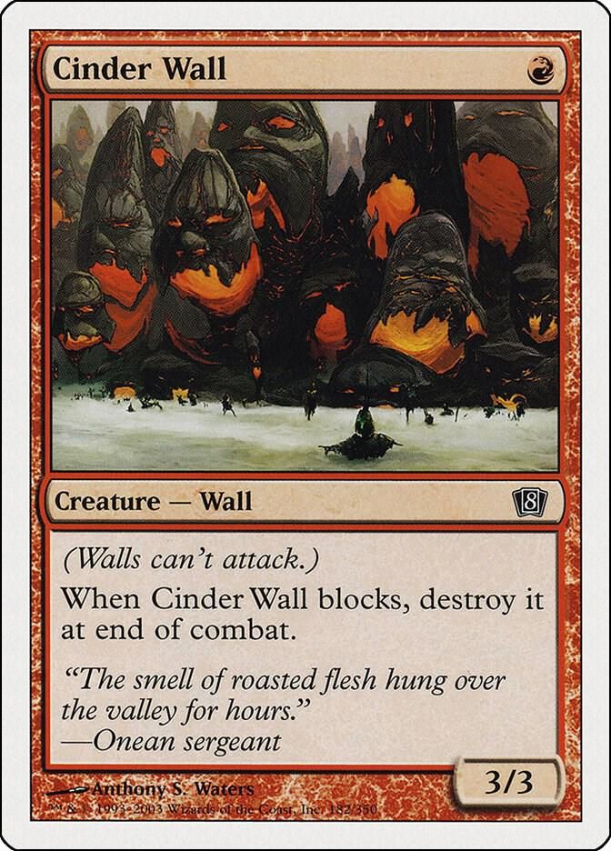Cinder Wall 182/350- 8th Edition (8ED) 8th Edition