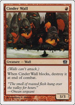 Cinder Wall 182/350 -  8th Edition (8ED)