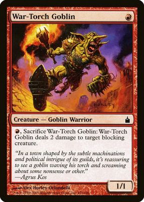 War-Torch Goblin 151/306- Ravnica: City of Guilds (RAV) Ravnica: City of Guilds