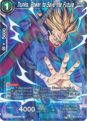 Trunks, Power to Save the Future - EX14-02 - Expansion Rare- Foil