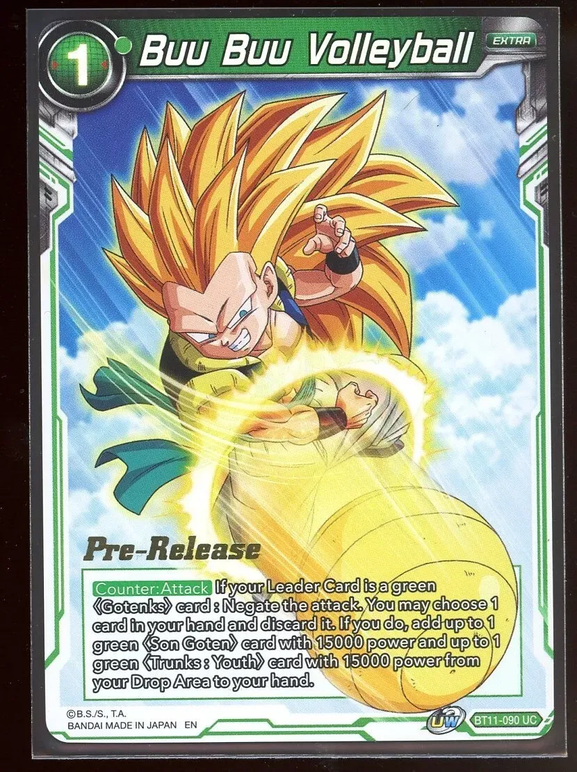 SS3 Gotenks | Buu Buu Voleibol Prerelease BT11 Lámina Dragon Ball Super  foil