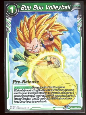 SS3 Gotenks | Buu Buu Voleibol Prerelease BT11 Lámina Dragon Ball Super  foil