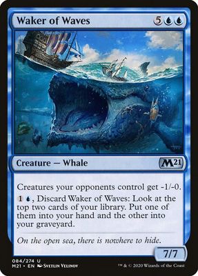 Waker of Waves 084/274- Core Set 2021 (M21) Core Set 2021Foild (espanol)