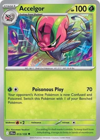 Accelgor - 013/159 - Uncommon Scarlet &amp; Violet: Journey Together Singles