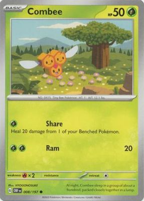 Combee - 008/197 - Common Scarlet &amp; Violet: Obsidian Flames Singles