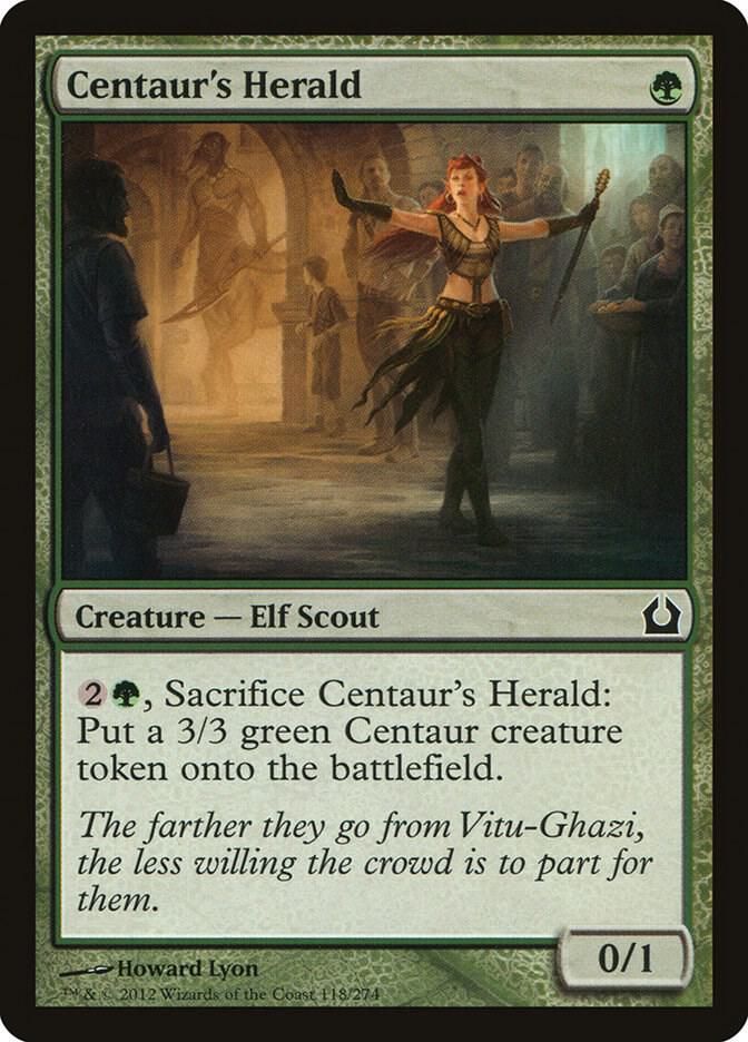 Centaur&#39;s Herald 118/274- Return to Ravnica (RTR) Return to Ravnica (espanol)