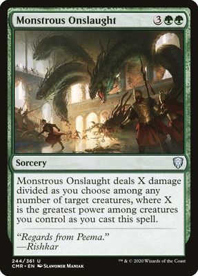 Monstrous Onslaught  244/361- Commander Legends (CMR) Commander Legends (espanol)