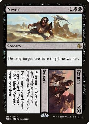 Never // Return 212/269 - Amonkhet (AKH)