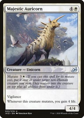 Majestic Auricorn 022/274- Ikoria: Lair of Behemoths (IKO) Ikoria: Lair of Behemoths (espanol)