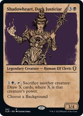 Shadowheart, Dark Justiciar (Showcase) 392 - Commander Legends: Battle for Baldur&#39;s Gate (CLB)