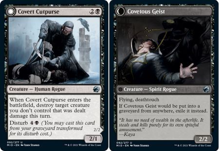 Covert Cutpurse | Covetous Geist 092/277 - Innistrad: Midnight Hunt Singles