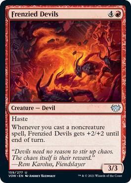 Frenzied Devils 159/277- Innistrad: Crimson Vow (VOW) Innistrad: Crimson Vow (espanol)