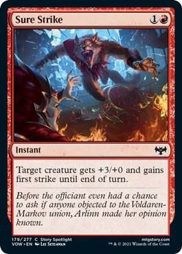 Sure Strike 179/277- Innistrad: Crimson Vow (VOW) Innistrad: Crimson Vow (espanol)