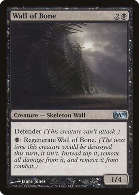 Wall of Bone 119/249 - Magic 2010 (M10) (M10)