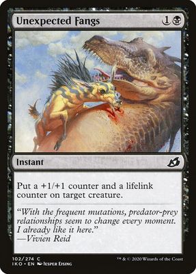 Unexpected Fangs 102/274 - Ikoria: Lair of Behemoths Singles (Español)