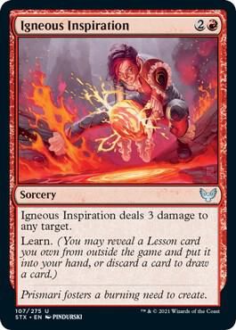 Igneous Inspiration 107/275- Strixhaven: School of Mages (STX)  (Español)