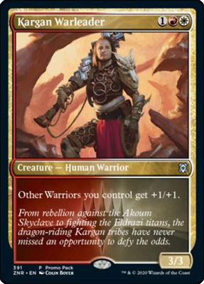 Kargan Warleader  391 - Promo Pack: Zendikar Rising (PPZNR) (Español)