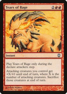 Tears of Rage -70/165 Darksteel (DST) Darksteel (espanol)