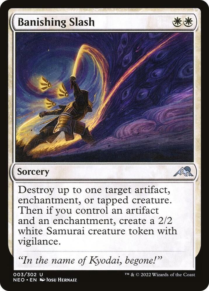 Banishing Slash 003/302 - Kamigawa Neon Dynasty Singles (Español)