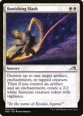 Banishing Slash 003/302 - Kamigawa Neon Dynasty Singles (Español)