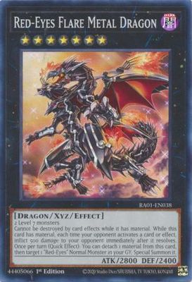 Red-Eyes Flare Metal Dragon - RA01-EN038 - Super Rare 25th Anniversary Rarity Collection Singles