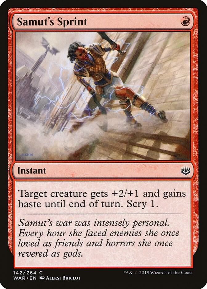 Samut&#39;s Sprint  142/268 - War of the Spark (WAR) War of the Spark (japones)
