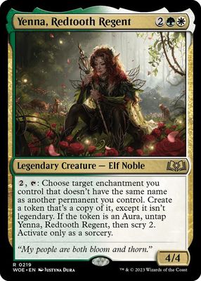 Yenna, Redtooth Regent - Wilds of Eldraine (WOE) Wilds of Eldraine