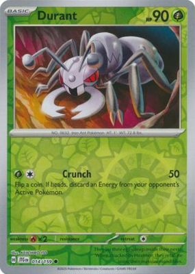 Durant - 014/159 - Common Reverse Holo Scarlet &amp; Violet: Journey Together Reverse Holo Singles