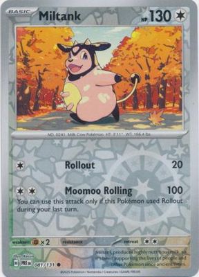 Miltank - 081/131 - Common Reverse Holo Scarlet &amp; Violet: Prismatic Evolutions Reverse Holo Singles