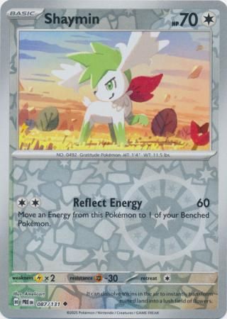 Shaymin - 087/131 - Uncommon Reverse Holo Scarlet &amp; Violet: Prismatic Evolutions Reverse Holo Singles