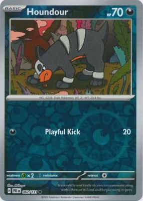 Houndour - 062/131 - Common Reverse Holo Scarlet &amp; Violet: Prismatic Evolutions Reverse Holo Singles