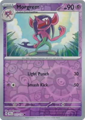 Morgrem - 072/159 - Common Reverse Holo Scarlet &amp; Violet: Journey Together Reverse Holo Singles